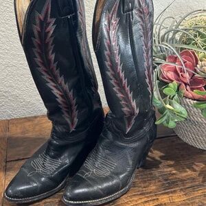 Black vintage cowboy boots
